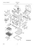 BODY Diagram and Parts List for FFEW3025LSA  Frigidaire Wall Oven