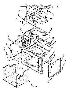 Cavity Parts-a Diagram and Parts List for 5648896280  Kenmore Microwave