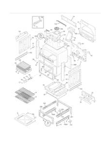 Body Diagram and Parts List for FFGS3025LSE  Frigidaire Range