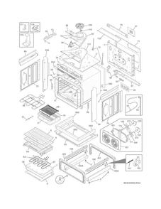 Body Diagram and Parts List for EW30IS8CRSA  Electrolux Range