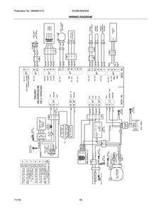 Wiring Schematic Diagram and Parts List for EI23BC60KS8A  Electrolux Refrigerator