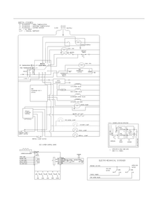 Wiring Schematic Diagram and Parts List for FFHS2612LS5  Frigidaire Refrigerator