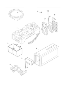 Ice Maker Diagram and Parts List for EI23BC56IWA  Electrolux Refrigerator