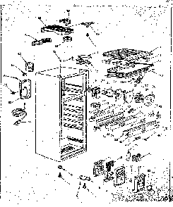 Cabinet Parts Diagram and Parts List for 5648660291  Kenmore Refrigerator