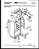 CABINET PARTS Diagram and Parts List for RT153MCH0  Frigidaire Refrigerator
