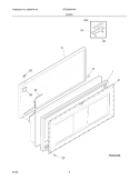 DOOR Diagram and Parts List for GFC0924FWA  Gibson Freezer