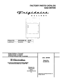 COVER Diagram and Parts List for GLGR331AS1  Frigidaire Dryer