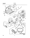 ICE MAKER Diagram and Parts List for FRS26W2AW2  Frigidaire Refrigerator