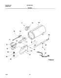 BURNER Diagram and Parts List for GLGQ221AS2  Frigidaire Dryer