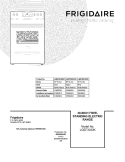 COVER Diagram and Parts List for LGEF3033KQC  Frigidaire Range
