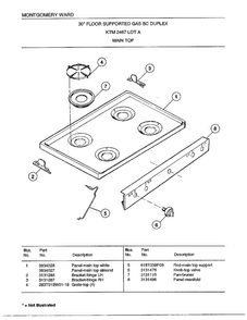 Part Location Diagram of 3131475 Frigidaire USE WCI 5303131581