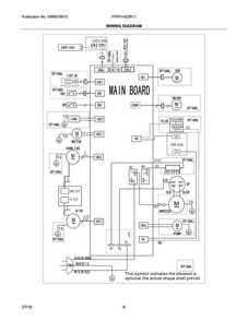 Wiring Diagram Diagram and Parts List for FFPH1422R11  Frigidaire Air Conditioner