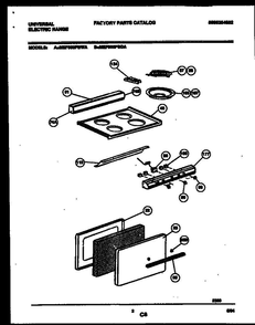 Frigidaire Mef500pbwa 2 Diagram and Parts List for MEF500PBWA V1 Frigidaire Range