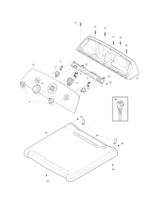Controls Diagram and Parts List for FARE1011MW1  Frigidaire Dryer