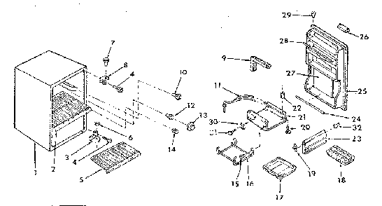 Part Location Diagram of 3023 Maytag Refrigerator owner's manual