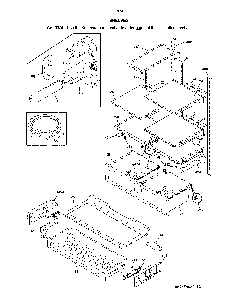Shelves Diagram and Parts List for 2537034341J  Kenmore Refrigerator