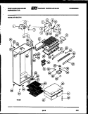 CABINET PARTS Diagram and Parts List for RT154LCH1  Frigidaire Refrigerator