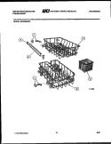 RACKS AND TRAYS Diagram and Parts List for SU180MXRD3  Frigidaire Dishwasher