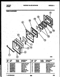 DOOR PARTS Diagram and Parts List for 30-3979-00-08  Tappan Range