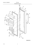 REFRIGERATOR DOOR Diagram and Parts List for FGHC2378LE1  Frigidaire Refrigerator