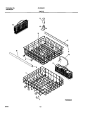 RACKS Diagram and Parts List for GLDB953CS0  Frigidaire Dishwasher