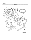 DISPENSER Diagram and Parts List for GLRS237ZAW6  Frigidaire Refrigerator