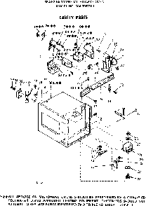 Cavity Parts Diagram and Parts List for 5649917711  Kenmore Microwave