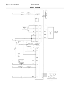 Wiring Diagram Diagram and Parts List for FGID2466QD0A  Frigidaire Dishwasher