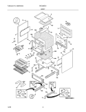 BODY Diagram and Parts List for BEC358ES1  Crosley Range
