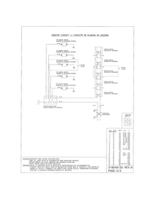 Wiring Diagram Diagram and Parts List for FGGF304DLW3  Frigidaire Range