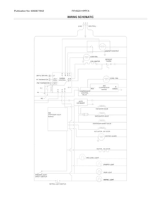 Wiring Schematic Diagram and Parts List for FFHS2311PFFA  Frigidaire Refrigerator