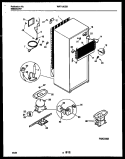 SYSTEM AND AUTOMATIC DEFROST PARTS Diagram and Parts List for WRT15CGBW0  Frigidaire Refrigerator