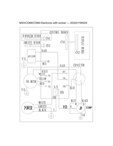 Wiring Diagram Diagram and Parts List for FFRE1233Q1A2  Frigidaire Air Conditioner