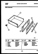 DRAWER PARTS Diagram and Parts List for 30-4980-08-05  Tappan Range