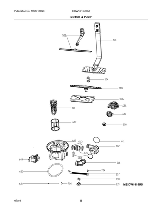 Part Location Diagram of 5304519283 Frigidaire SEAL
