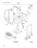 BODY Diagram and Parts List for FLF337EUM  Frigidaire Range