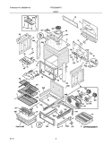 BODY Diagram and Parts List for FPES3085KFD  Frigidaire Wall Oven