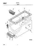 CABINET Diagram and Parts List for MFC25M4GW0  Frigidaire Freezer