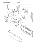 BACKGUARD Diagram and Parts List for FEF375EBC  Frigidaire Range