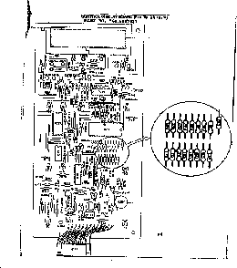 Control Circuit Board Diagram and Parts List for 5649987911  Kenmore Microwave