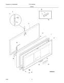 DOOR Diagram and Parts List for CFC07M4AW8  Uni Freezer