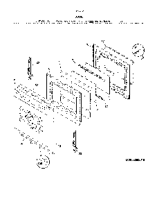 Door Diagram and Parts List for 79074239315  Kenmore Range