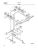 BURNER Diagram and Parts List for FGF316WGSJ  Frigidaire Range