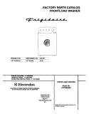 COVER Diagram and Parts List for CRTR9300AS0  Frigidaire Washer