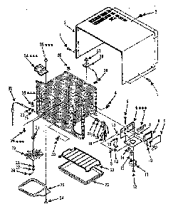 Cavity Parts-c Diagram and Parts List for 5648896280  Kenmore Microwave