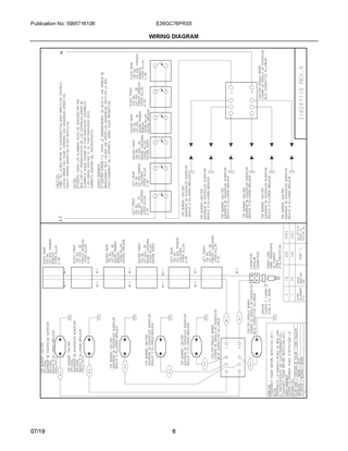 Wiring Diagram Diagram and Parts List for E36GC76PRS5  Frigidaire Cooktop