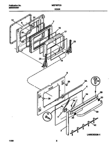 Frigidaire Mef367cgb5 1 Diagram and Parts List for MEF367CGB5 V1 Frigidaire Range
