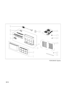 Part Location Diagram of 5304538648 Frigidaire REMOTE CONTROL CONTROL,TRANSMI