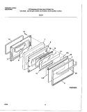 DOOR Diagram and Parts List for FEF354CJSA  Frigidaire Range