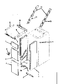 Part Location Diagram of 65253 Frigidaire Door latch